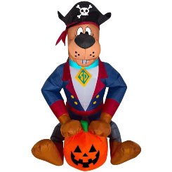 3ft Gemmy Airblown Halloween Scooby Doo Dressed as Pirate