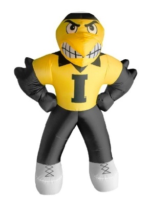 7ft Inflatable NCAA Iowa Hawkeyes Herky Mascot Picture